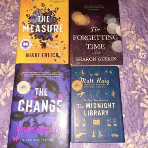 Bundle of 4 Books The Measure,The Change,Forgetting Time,Midnight Library